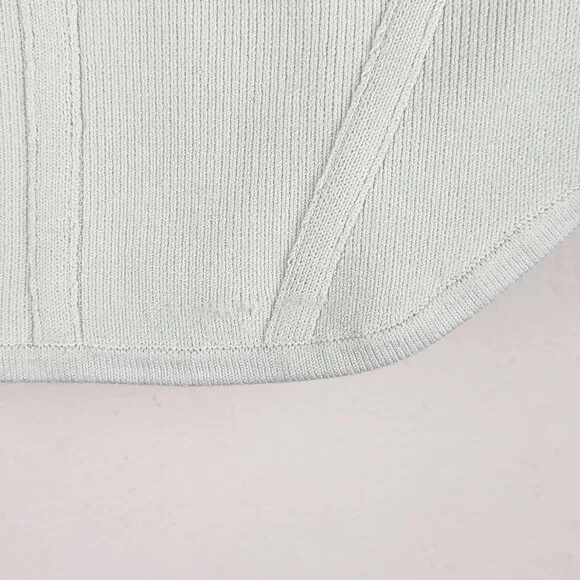 Aritzia Babaton Sculpt Knit Square Neck Bustier Crop Tank Top sz S - Picture 9 of 9